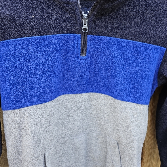 Place Kids Blue and Gray Quarter-Zip Sweater Size 7/8 - Picture 5 of 15